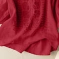 thumbnail image 3 of Embroidered Cotton Linen Tops for Women 3/4 Sleeve V-Neck Summer Boho Peasant Gauze Button Up Shirts Loose Tunics Gauze Blouses, 3 of 3
