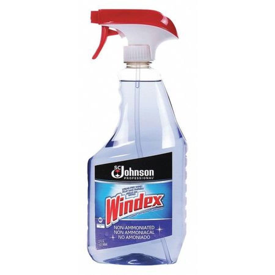 WINDEX 697259 Liquid Glass Cleaner, 32 oz., Purple, Unscented, Trigger Spra...