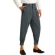 thumbnail image 5 of Pantalones de vestir formales cortos de color sólido con doble pliegue para hombres INSPIRE CHIC 38 Gris oscuro, 5 of 5