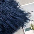 thumbnail image 3 of Ashler Luxury Style Decorative Faux Fur Throw Pillow Case Cushion Cover, Navy Blue, 12 x 20 Inches/30 x 50 cm, 2 Pack, 3 of 4