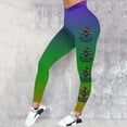 thumbnail image 1 of WILLBEST Pantalones de Yoga Con Estampado de Plumas de Carnaval Para Mujer, Leggings de Entrenamiento de Cintura Alta Para Correr, Gimnasio, Fitness, Comodidad y Elasticidad. Grande, 1 of 3