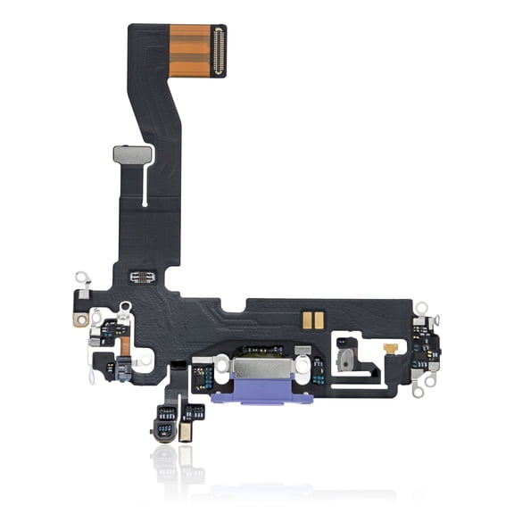 Replacement Charging Port Flex Cable Compatible For iPhone 12 (Premium) (Purple)
