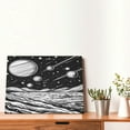 thumbnail image 4 of Logiee Cosmic Landscape Celestial Art Print Canvas Wall Art,Canvas Picture Prints with Frame, Wall Art Decorative,Canvas Decorative,Suitable for Living Room Bedroom Office Room 30x40, 4 of 6