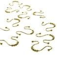 thumbnail image 2 of Bath Bliss 12 Pack Steel Shower Curtain Rings with Double Hooks in Satin Gold, 2 of 4