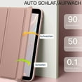 thumbnail image 5 of Funda para iPad de 10.ª generación, modelo 2022 iPad 10.9, funda de TPU suave para iPad 10, funda con soporte para lápiz Apple, parte trasera transparente, encendido/apagado automático, 5 of 5