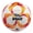Orange, variant on Voit Morph Liga BBVA MX size 5 soccer ball, machine stitched, for training only