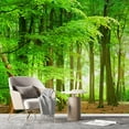 thumbnail image 3 of Idea4wall 4pcs Nature Forest Path Stick Wallpaper Removable Wall Murals Large Wall Stickers for Home Decoration, 96"x96", 3 of 5