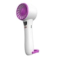 thumbnail image 2 of Ventilador portátil de mano, mini ventilador de refrigeración, 5 velocidades, pequeño ventilador personal eléctrico, ventilador de mano para Violeta, 2 of 8