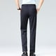 thumbnail image 4 of Pantalones deportivos holgados de algodón para hombre, de color liso, con pliegues y piernas cortas, con cordones y de color liso., 4 of 5