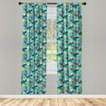 thumbnail image 3 of Ambesonne Cartoon Curtains, Cosmonaut Space, Pair of 28"x84", Multicolor, 3 of 5