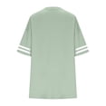 thumbnail image 4 of Women 2 Piece Sets Casual Short Sleeve Summer Shirts Elastic Waist Fashion Biker Shorts Loose Lightweight Comfy Breathable Tracksuit, 4 of 5