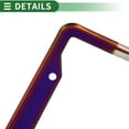 thumbnail image 6 of License Plate Frame Stainless Steel Car Front Rear License Plate Holder 2 Hole Baked Blue 1 Pc Round Hole Wide Frame, 6 of 7