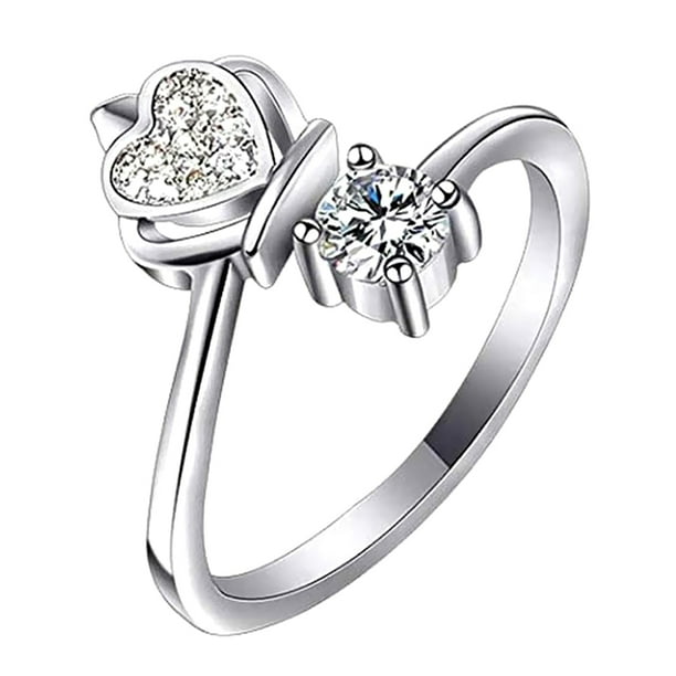 Anillos De Corona Princesa Reina Anillos Anillos Abiertos Ajustables Anillo De Dedo Envoltura Para Mujeres Niñas Regalo Vogacara AP005486-00