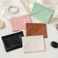 thumbnail image 4 of Automatic Closure Makeup Pouches PU Leather Cosmetic Carry Case With Spacious Interior for Lipsticks Skincare, 4 of 8