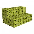 thumbnail image 1 of Lizards Foldable Mattress, Slender Shaped Reptiles, 74.8" x 39.4", Apple Green and Charcoal Grey, by Ambesonne, 1 of 6