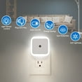 thumbnail image 6 of Liwarace LED Dusk to Dawn Sensor Night Light AC Outlet Plug-In Wall Stair Lamp Indoor, 6 of 17