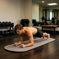 thumbnail image 6 of Solid Color Silica Mud Elliptical Yoga Mat, Non Slip Quiet Shock Absorbing Fitness Floor Mat, Thick Exercise Mat for Yoga Pilates Workout Home Gym Training, 6 of 6