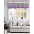 thumbnail image 2 of Kitchen Valances for Window, Country Wood Board Gray Purple Light Filtering Rod Pocket Valance Curtain, Farmhouse Gradient Plank Short Curtains Window Topper for Bedroom 42x18in, 2 of 7