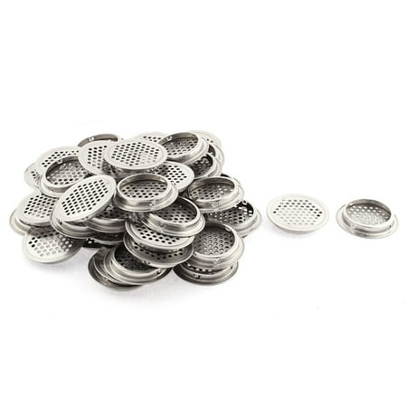 

Unique Bargains 65mm Diameter Flat Stainless Steel Cabinet Mesh Hole Air Vent Louver 50pcs