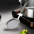 thumbnail image 5 of Stainless Steel Filter Spoon with Heatproof Handle, Fine Mesh Kitchen Strainer for Juicer Foam Skimming, Durable Food-Grade Scoop, Dishwasher-Safe Cooking Utensil, 5 of 6