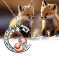 thumbnail image 3 of Collar LOVGIFSET Zorro Sleeping Animal en oro rosa y plata 925, 3 of 9