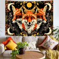 thumbnail image 3 of Red Fox Moon Tapestry Aesthetic, Cute Orange Fox Trippy Floral Tapestry Wall Hanging for Bedroom, Cool Vintage Tarot Witchy Groovy Nature Tapestries Poster Blanket College Dorm Home Decor 60X40Inches, 3 of 4