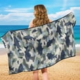 thumbnail image 4 of KUIFORTI Fish Camouflage Car Seat Towel Covers with Storage Bag Soft Athletic Running Towel Seat for Yoga,Gym,Workout,Sports,Running,Camping and Beach Car Accessories, 4 of 7