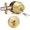 Satin Brass, variant on Keyed Single Cylinder Deadbolt Lock for Exterior, Round Design Dead Bolt for Front Door and Entrance Door, Oil Rubbed Bronze