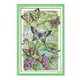 thumbnail image 1 of Butterfly Cross Stitch Pre-printed Design Works 32 x 47cm 14CT Counted, 1 of 9