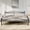 king-black, variant on Gaderth Twin Size Metal Platform Bed Frame,Mattress Foundation Victorian Style Wrought Iron-Art Headboard&Footboard, Under Bed Storage,Noise Free,No Box Spring Needed,Easy Assembly