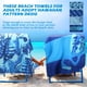 thumbnail image 2 of Paquete de 4 Toallas de Playa Irenare de Microfibra 190 x 90 cm Azul, 2 of 7