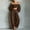 Coffee, variant on Women's 2 Piece Outfits Sweatsuits off the Shoulder Crop Top Wide Leg Sweatpants Casual Matching Sets Coffee XL(XL)