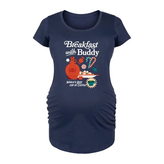Elf - Breakfast With Buddy - Women's Maternity Scoop Neck Graphic T-Shirt