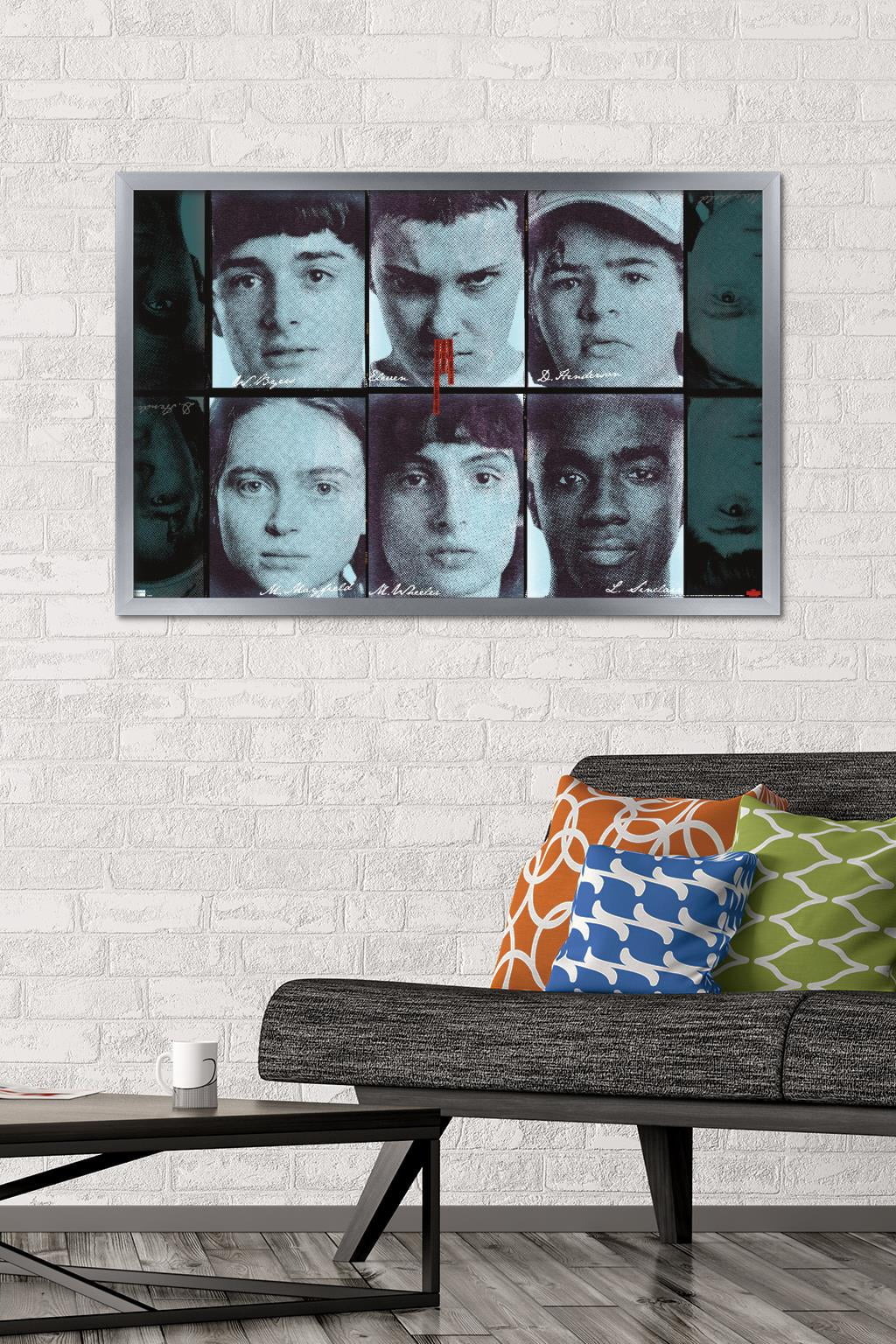 Netflix Stranger Things: Season 4 - Group Faces Wall Poster, 22.375" x 34" Framed