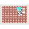 thumbnail image 2 of PinPix 18x12 Custom Cork Bulletin Board Pink Sea Shells Poster Board Has a Fabric Style Canvas Finish, Framed in Pink Sea Shells, by ArtToFrames (PinPix-553), 2 of 6