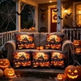 thumbnail image 6 of Pandiboks Halloween Decorative Pillow Covers 18x18in Couch Pillow Covers Multicolor Autumn Polyester Pumpkin Square for Family Room、Outdoor, 6 of 6