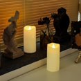 thumbnail image 5 of Aignis 12pcs Flameless LED Candles Battery Operated with 10-Key Remote Timer, Outdoor Indoor Waterproof Electric Lights, Warm Flickering Glow for Cozy & Romantic Home/Wedding/Holiday Décor, 5 of 10