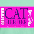thumbnail image 3 of CafePress - Cat Herder 2 Fusia Web T Shirt - Men's Classic Graphic Cotton T-Shirt, 3 of 4