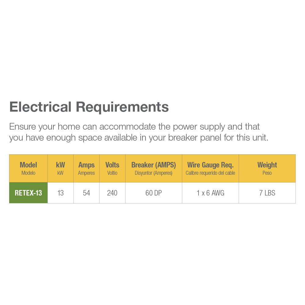 Rheem RETEX-13 Performance Self-Modulating 1.97 GPM Electric Tankless Water Heater