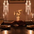thumbnail image 5 of Tereitr 4-Pack Clear Acrylic 5-Branch Candelabra Centerpieces with LED Candles & Shades, Tall Candelabra Holders for Wedding, Dinner Party Table Decor, 5 of 7
