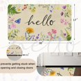 thumbnail image 3 of Spring Door Mat Non Slip Spring Summer Seasonal Door Mat for Front Door Indoor Outdoor Flower Floral Entrance Floor Rug 30"*17" (Pink Green Purple), 3 of 6