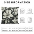 thumbnail image 5 of SHANXI Black Old White Outdoor Decorative Throw Pillowcases Linen Cushion Covers For Couch Bedroom Sofa Chair Car 20x20in, 5 of 5
