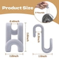 thumbnail image 6 of Clothes Hanger Connectors - 60 Pcs Multi-Level Cascading Hooks, Heavy Duty Plastic Mini Hooks for Space Saver Closet Organizer, 6 of 9
