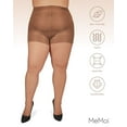 thumbnail image 6 of MeMoi Plus Size Curvy Ultra Sheer Control Top Pantyhose - Womens - Female, 6 of 7