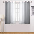 thumbnail image 2 of Light Filtering Curtains 63 Inches Long, Sheer Curtains Light Filtering, Ombre Curtains, Grommet Sheer Curtains, 52X63 In, Gradient Voile, Living Room Bedroom, 1 Pc, 2 of 6