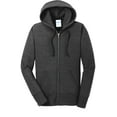 thumbnail image 5 of Port & Company Ladies Core Fleece Full Zip Hooded Sweatshirt-XL (Dark Heather Grey), 5 of 6
