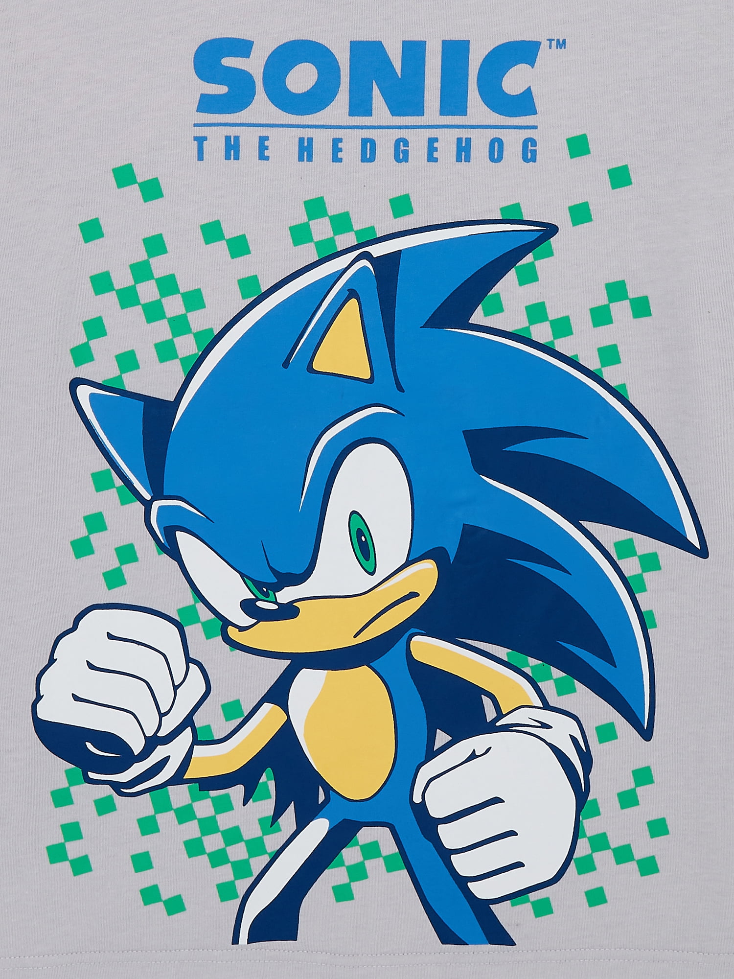 Sonic The Hedgehog T-Shirt Neon Blue Graphic Tee Mens Size M