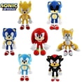thumbnail image 2 of Peluche de Sonic de 30 cm, nuevo juego de anime, película, lindo muñeco de peluche, dibujos animados, juguetes, regalos de cumpleaños para niños, 2 of 5