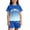Blue, variant on Gradient Letter Print Summer Outfits For Kids Boys And Girls Casual Two Piece Set Girls Casual Outfit Sets