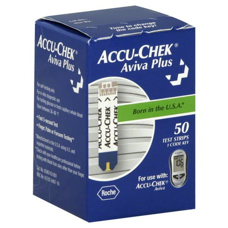 Accu-Chek Aviva Plus Blood Glucose Test Strips, 50 (Best Time To Check Glucose)
